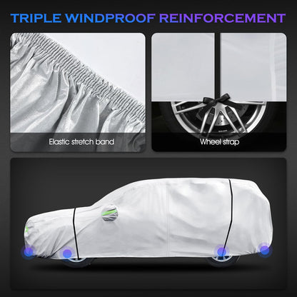 Car Cover Custom Fit for Honda CRV 1997-2025,Toyota RAV4 1996-2025, 6 Layers Truck Cover Waterproof All Weather for Automobiles,Outdoor Full Exterior Cover,Rain, Sun, Wind Protection,Black