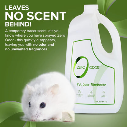 Zero Odor Pet Odor Eliminator, Air and Surface Odor Remover for Carpet, Furniture, and Pet Beds, Trigger Spray, 16 fl oz