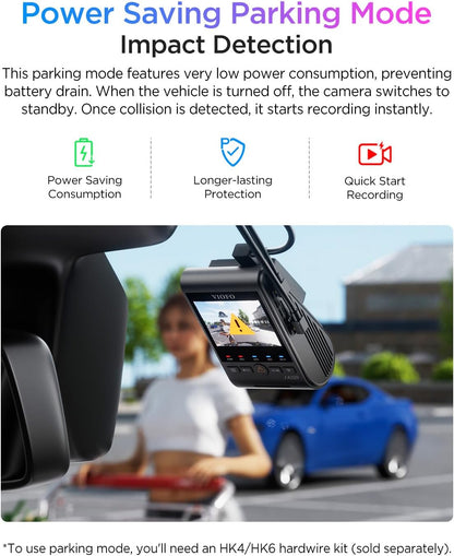 VIOFO A329S 4K 60FPS Dash Cam Front and Rear, 4K+2K Dual Dash Camera for Cars, Power Saving Parking Mode, Wi-Fi 6 App Control, Dual STARVIS 2 Sensors, Supports up to 4TB SSD