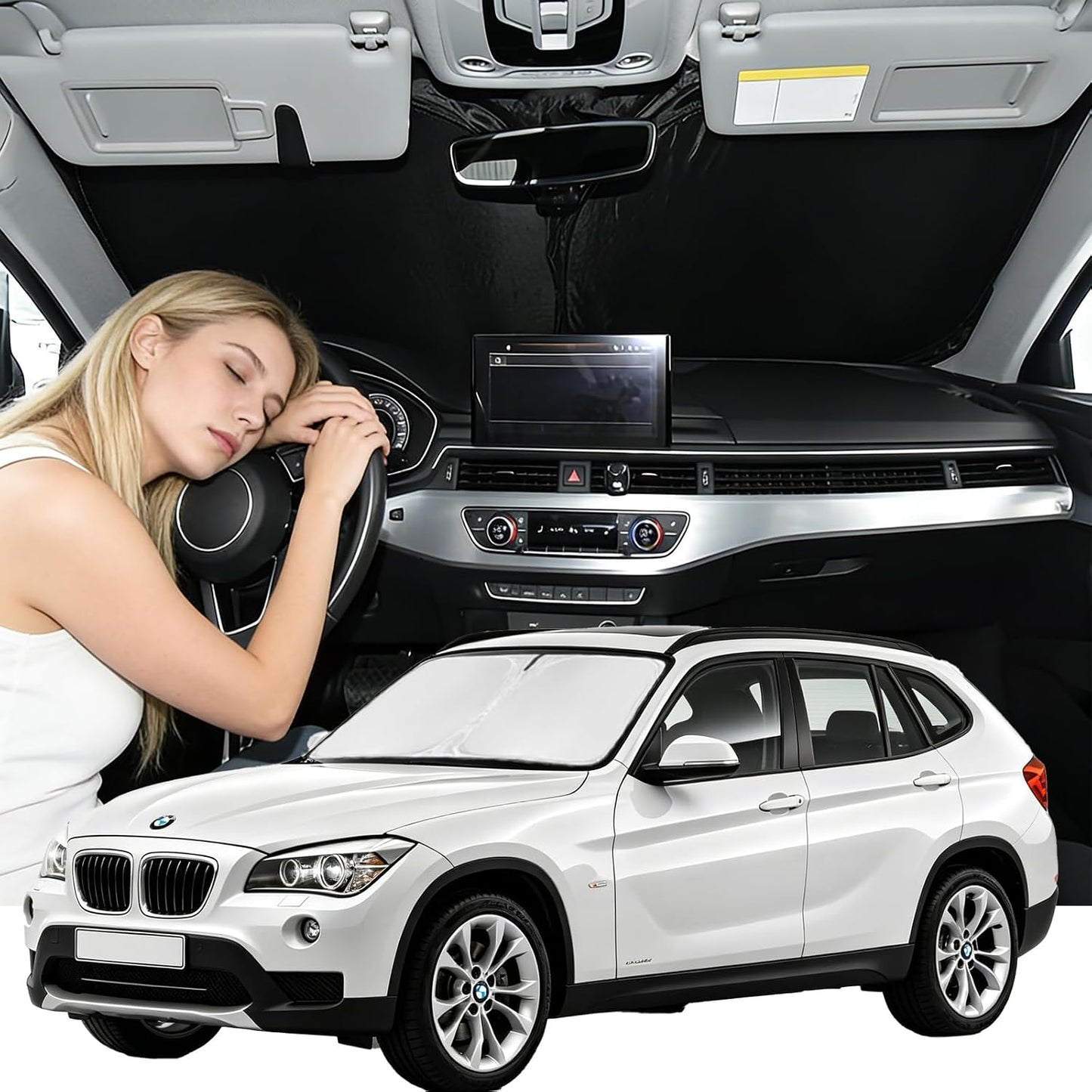 for Toyota Tacoma 2016-2023 2024 2025 2026 Sun Shade Sunshade Windshield Cover - 4 Layers Front Window Shade Custom Fit Tacoma 2Dr 4Dr Pickup Sun Visor 240T Shade Blocks UV Rays Car Accessories - Colors G