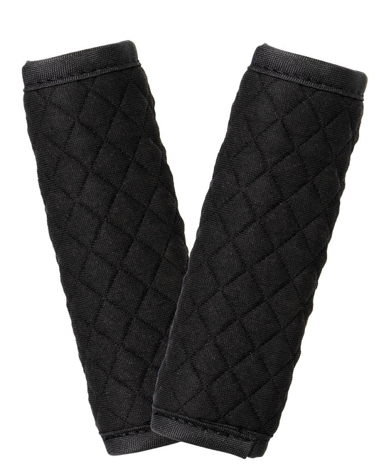 2 Pack Car Seat Belt Covers for Baby Kids, Reversible Soft Car Seat Shoulder Strap Pads, Seatbelt Cushion, Neck Strap Covers for Stroller, Carrier, Pushchair (Black Star)