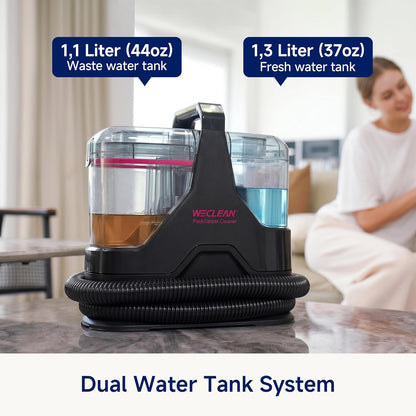 WECLEAN C1 Portable Extractor for Couch and Carpet Cleaner Upholstery Cleaner with Deep Cleaning Solution