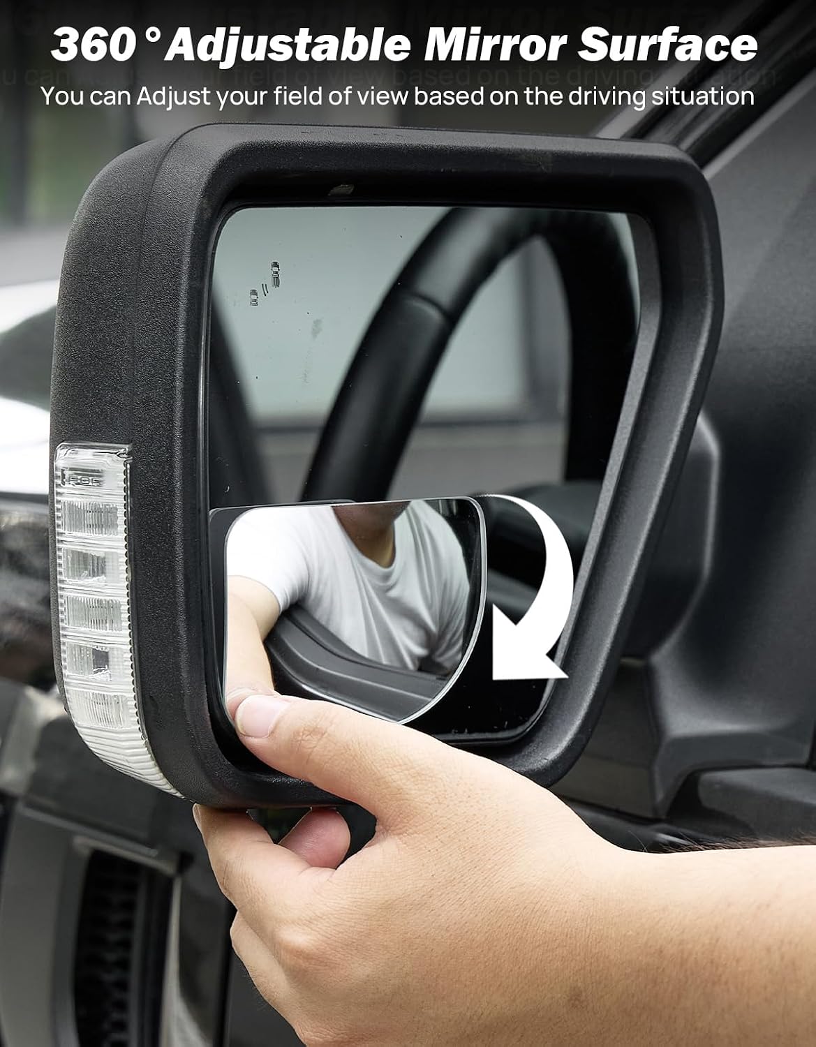 JOYTUTUS Blind Spot Mirror 2 Pack HD Frameless Convex Glass for Wide Angle View and Safer Lane Changing Compatible with Cars SUVs Trucks RVs Easy Stick On & Long Lasting Durability