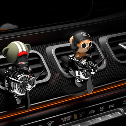 Pilot Car Air Freshener, Cute Dog Car Vent Clip Air Freshener Automotive Air Outlet Fan Diffuser, Automotive Interiors Vent Decoration (Shake Head Style - Dog)