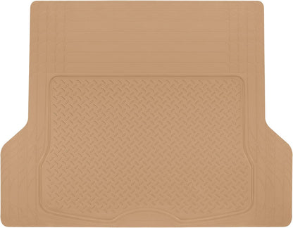 Heavy Duty Cargo Liner Floor Mat-All Weather Trunk Protection, Trimmable to Fit & Durable HD Rubber Protection for Car SUV Sedan Auto