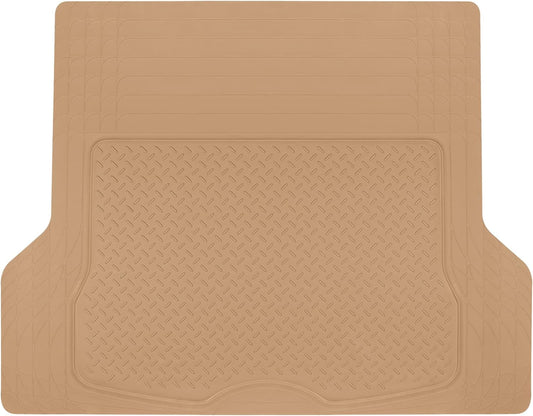 Heavy Duty Cargo Liner Floor Mat-All Weather Trunk Protection, Trimmable to Fit & Durable HD Rubber Protection for Car SUV Sedan Auto