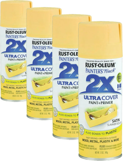 Rust-Oleum 334029 Painter's Touch 2X Ultra Cover Spray Paint, 12 oz, Gloss Clear - Colors F
