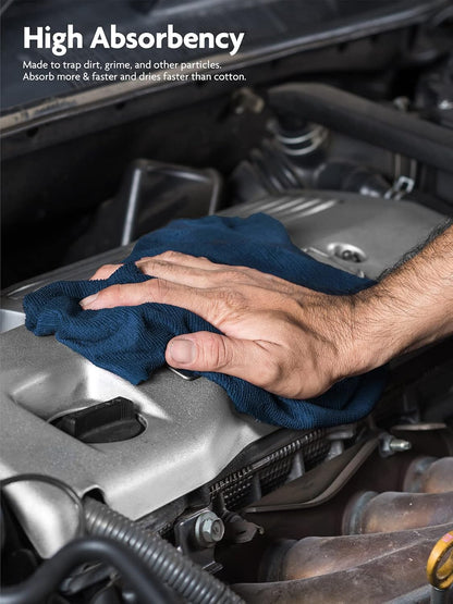 Fantasticlean Microfiber Cleaning Cloth Roll -75 Pack, Tear Away Microfiber Towels, 12" x 12", Reusable, Washable, Scratch Free, Ultra Absorbent for All-Around Cleaning Supplies (DimGray)