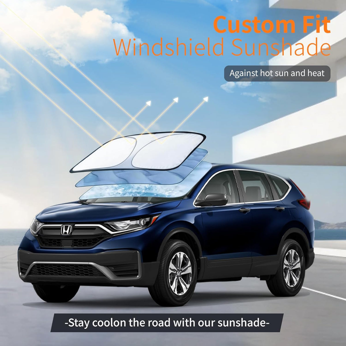 SUV Cover Waterproof All-Weather,Outdoor Full Exterior Car Covers for Automobiles SUV(Length up to 181 inch) with Windshield Sun Shade Universal Fit Subaru CrossTrek,Audi Q3,Soul,Element etc