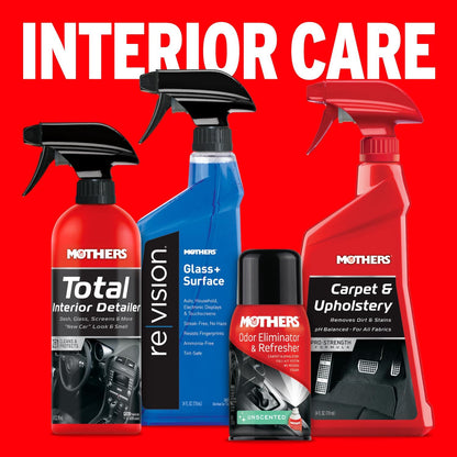 Mothers Total Interior Detailer, 24 oz. — Cleans & Protects Dash, Glass, Screens & More, Safe Ammonia-Free Formula Removes Dirt, Oily Film & Fingerprints Without Streaks or Residue (05434)
