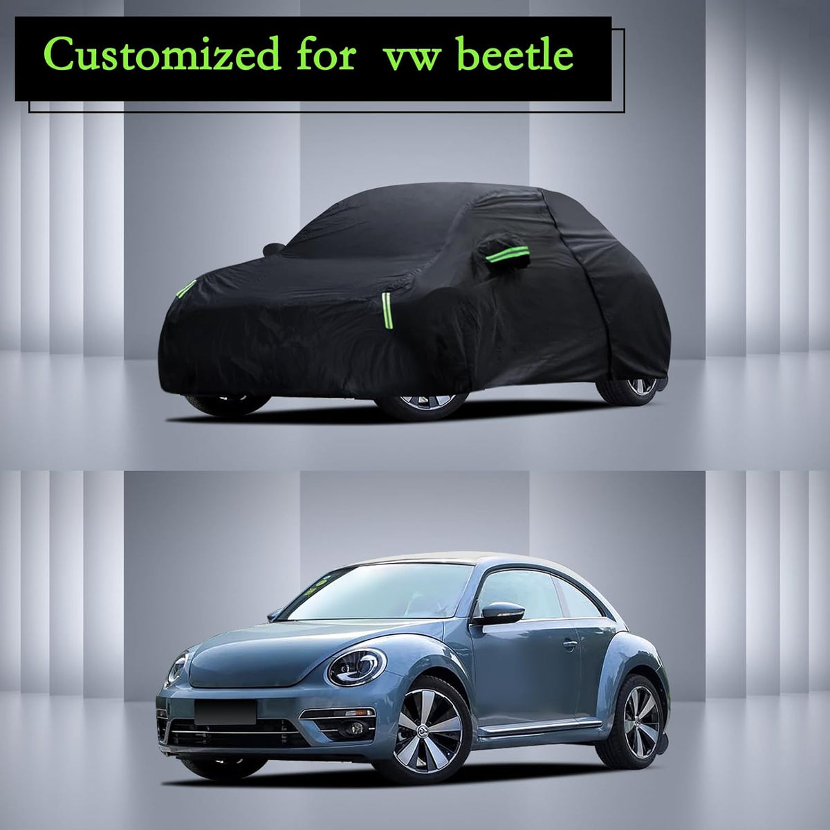 Car Cover Custom Fit for Toyota Corolla 2000-2025, Honda Civic 1991-2025, Waterproof All Weather Full Exterior Cover Rain Sun Protector Car Cover with Door Zipper