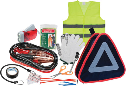 Performance Tool W1555 Deluxe Roadside Emergency Assistance Kit With Jumper Cables