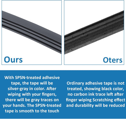 BFXM 4Pcs Wiper Blade Refill, 28 inch DIY Adjustable Universal Replacement Wiper Blade Refill Replacement for Front and Rear Windshield Wiper Baldes Rubber Strip for Car, Truck, SUV