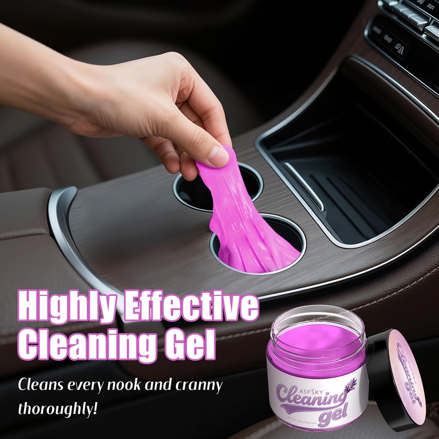 ASFSKY Car Cleaning Gel (Blue,Mint) Cleaning Putty Universal Dust Cleaning Car Interior Cleaner Keyboard Dust Remover Car Slime Gifts for Men Women girl（1 pack）