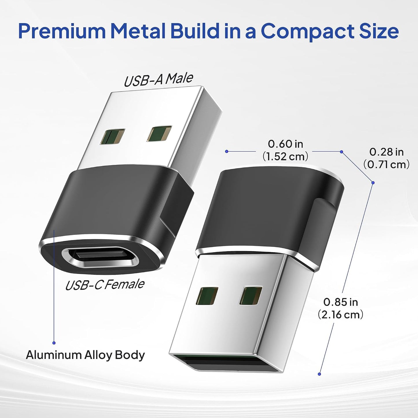 Elebase USB to USB C Adapter for iPhone 17 4Pack,USBC Female to A Male Car Charger Adapter,Type C Converter Apple 17e 16 Pro Max 15 14 Plus,iWatch Watch 11 10 Ultra 3,iPad Air,Samsung Galaxy S26