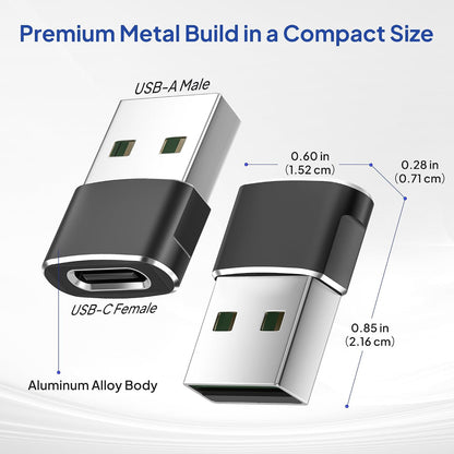 Elebase USB to USB C Adapter for iPhone 17 4Pack,USBC Female to A Male Car Charger Adapter,Type C Converter Apple 17e 16 Pro Max 15 14 Plus,iWatch Watch 11 10 Ultra 3,iPad Air,Samsung Galaxy S26