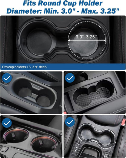 JOYTUTUS Cup Holder Phone Mount for Car, Car Cellphone Large Adapter Long Arm with 360 Degree Rotation, Compatible iPhone, Samsung & All Smartphones,Black,1 Pack