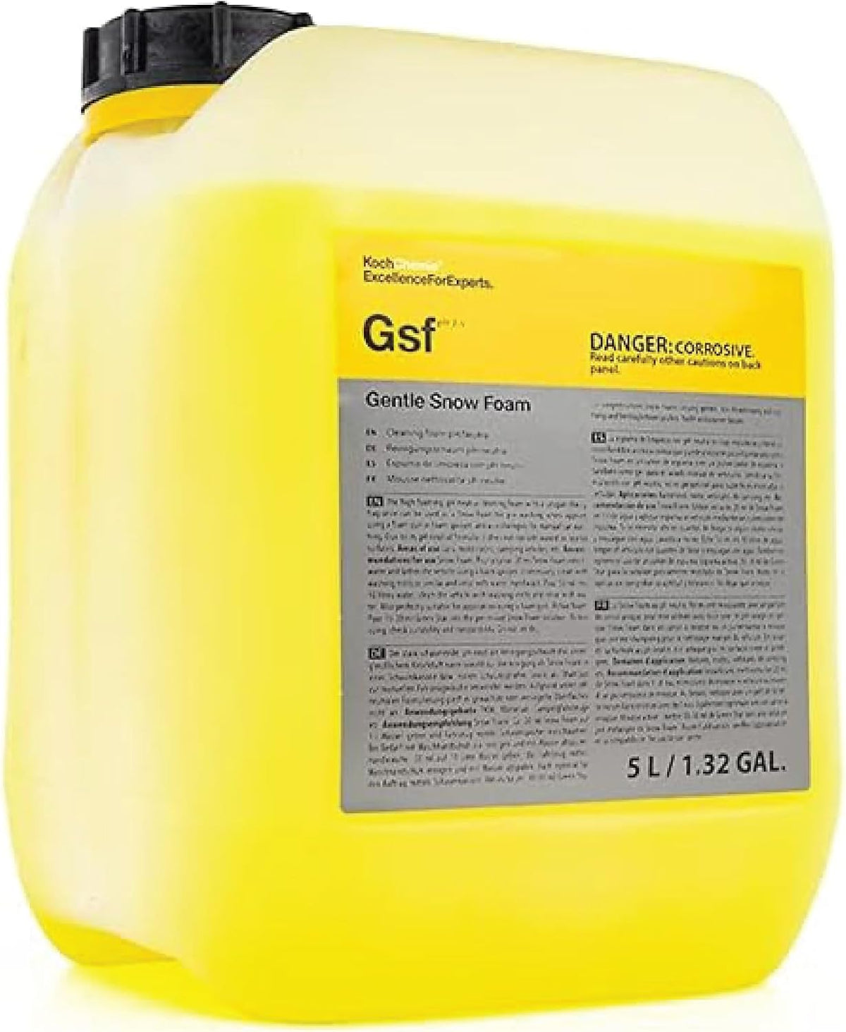 KOCHCHEMIE Gentle Snow Foam - pH Neutral Pre-Cleaning; Works With Foam Cannons & Sprayers; Manual Washing Shampoo; Safe on Existing Wax & Sealed Surfaces; Unique Cherry Fragrance (1 Liter)