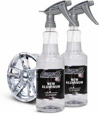 LANE'S New Aluminum Car Wheel Cleaner | Acid Rim Cleaner and Brightener | Brake Dust, Oxidation & Rust Remover for Motorcycles, Cars, Trucks | Shines & Eliminates Hard Scrubbing | 16oz