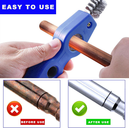 Ohleats Battery Terminal Cleaning Brush, 4 in 1 Anti-Corrosion Car Battery Cleaner, Vehicle Battery Terminals Machine Parts Cleaning Tool for Auto Marine, Universal Car Accessories (Yellow)