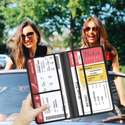 Car Registration and Insurance Card Holder - Leather Vehicle Glove Box Automobile Documents Paperwork Wallet Case Organizer for ID, Driver's License, Key, Cards - Car Accessories for Women&Men