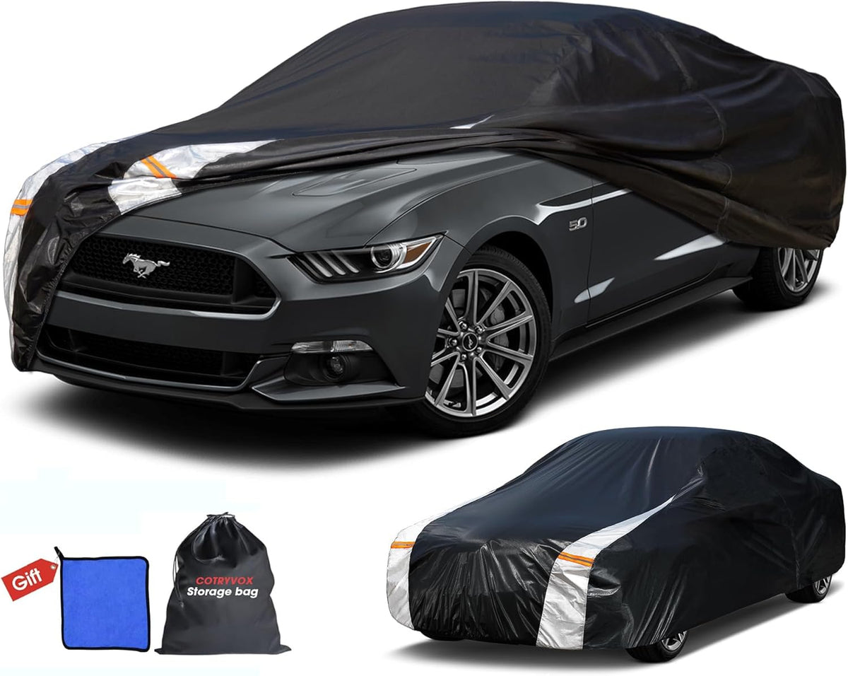 Large SUV Car Cover for Chevy Suburban 100% Waterproof All Weather, Heavy Duty Outdoor Full Exterior Covers Rain Sun Wind UV Protection. - Colors A