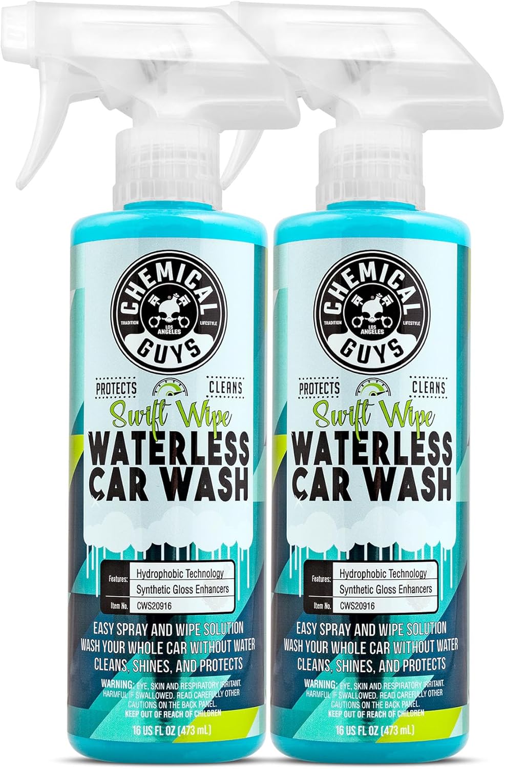 Chemical Guys Swift Wipe Sprayable Waterless Car Wash Spray - Spray and Wipe to Safely Clean and Shine Cars, Trucks, Motorcycles, RV & More, High Lubrication Formula, 128 oz