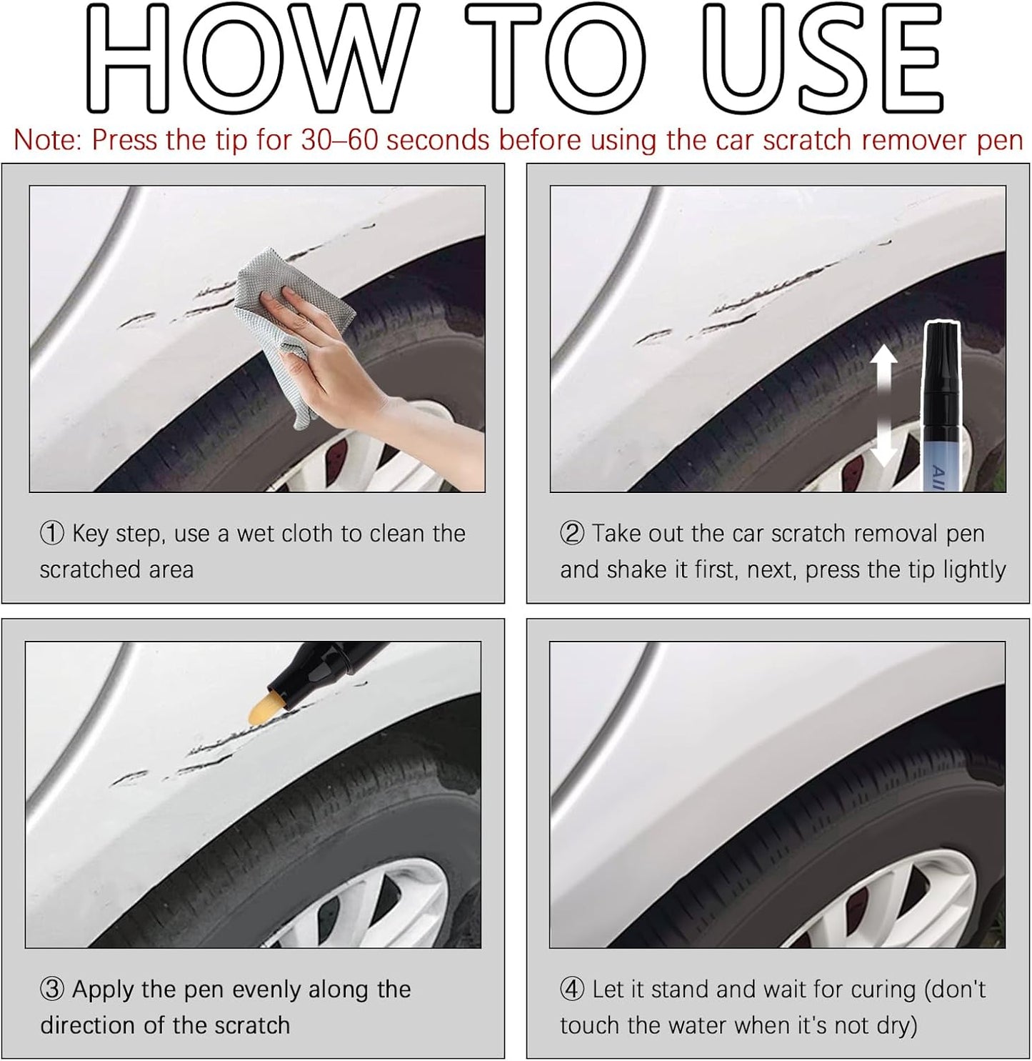 Upgraded Magic Car Scratch Remover Pen,Universal Car Paint Scratch Repair Pen All Vehicle Paint Colors Available,Essential All Cars Magic Pens as Scratches Remover for Vehicles