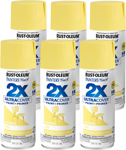 Rust-Oleum 334029 Painter's Touch 2X Ultra Cover Spray Paint, 12 oz, Gloss Clear - Colors F