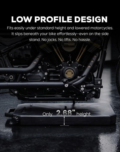 XFMT Oil Drain Pan 10 Quart Low Profile Oil Drain Container for Oil Change, Panel Groove Design, with Portable Handle & Sealing Caps, Universal Fit For Motorcycle Car ATV