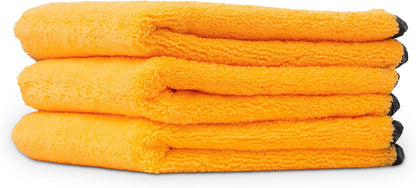 Chemical Guys Professional Grade Premium Microfiber Towels for Cars, Gold, 24" x 16", Ultra-Soft and Scratch-Free Car Detailing Cloths for Trucks, Motorcycles, and More - 6 Pack