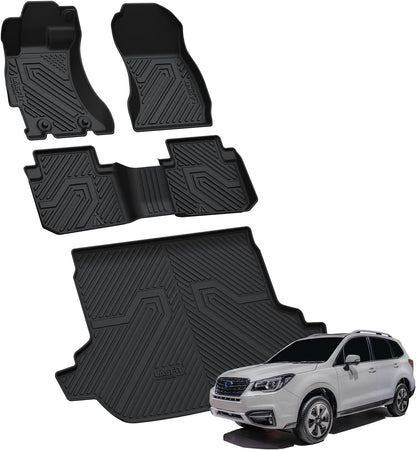 LASFIT Floor Mats Fits for Hyundai Sonata 2020-2026 (Only for FWD & Gas) & Kia K5 2021-2025 (Only for FWD) Custom Fit TPE All Weather Floor Liners Car Mats Accessories, Black