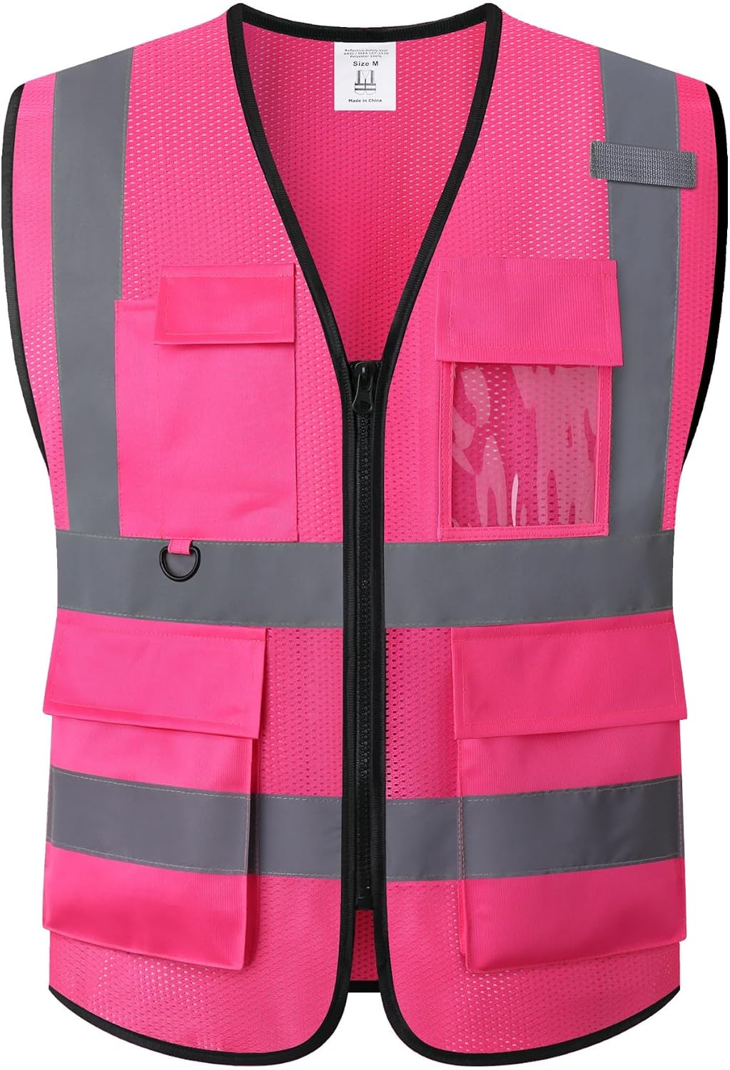 Safety Vest for Men Women Hi Vis Vest with Pockets Mesh High Visibility Vests Meets ANSI/ISEA Standards