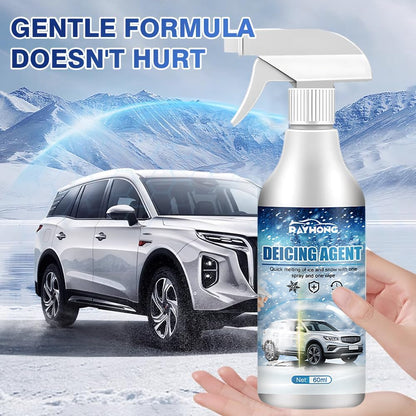De - Icer for Car Windshield Defroster, Snow Melting Defrost Liquid for Car Window Cleaner, Instantly Melts Ice & Winter Frost for Car Windshields, Windows, Mirrors, Key Locks, & Latches (1)