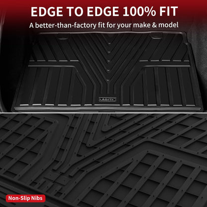 LASFIT Cargo Liner for Honda CR-V 2026 2025 2024 2023 (Gasoline & Hybrid & e:FCEV) All Weather TPE Car Trunk Mat (Upper Position), Cargo Only Black