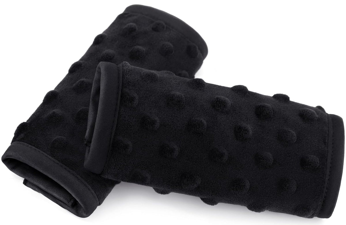 Pro Goleem Car Seat Strap Covers for Babies Soft Car Seat Strap Shoulder Pads for All Car Seats, Stroller, Pushcar, Black