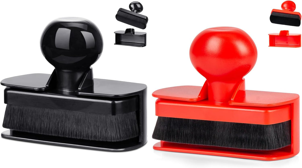 BABYSHEEP Car Tire Shine Applicator,Large Vegan Tire Shine Brush - Automotive Tire Dressing Applicator Brush with Storage Stand for Tire Detailing & Car Wash Kit, Black, 3.6 Inch Length (Black)