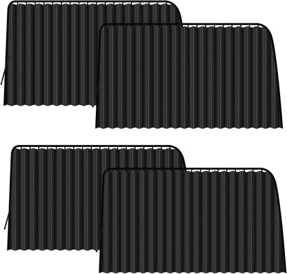 XCBYT Magnetic Car Side Window Shades 4 Pack, 100% Blackout Privacy | Blackout privacy for camping, naps & work. Keeps your car cool. Fits steel frames only, measure first. Handle magnets gently