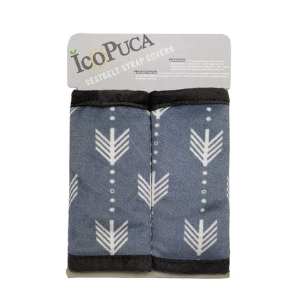 Car Seat Strap Covers for Baby Kids, Seat Belt Covers Strap Pads Cushion for boy Girl, Protect Neck and Shoulder rubbing, Anti-Slip Design, Universal for Stroller/Carrier/Pushchair Grey