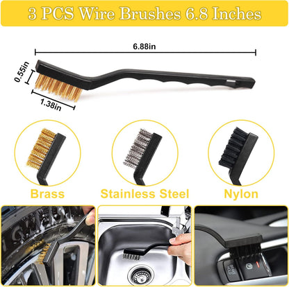 TTRCB 27Pcs Car Detailing Kit, Car Detailing Brush Set, Auto Detailing Drill Brush Set, Car Detailing Brushes, Car Wash Kit, Car Accessories, Car Cleaning Tools Kit for Interior, Exterior, Wheels