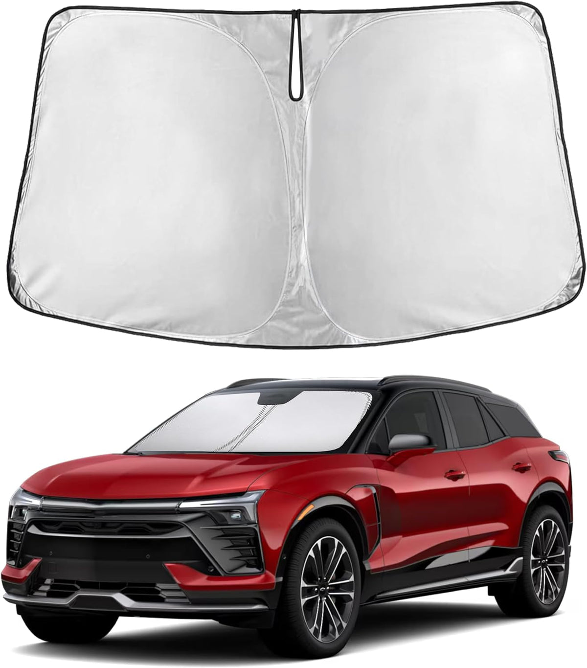 EcoNour Car Windshield Sun Shade | 2025 Upgraded Innovative No-Light-Pass Technology for Maximum Coverage | Foldable Sun Shade Keeps Your Vehicle Cool | Must-Have Car Accessories | Small (59" x 29") - Colors L
