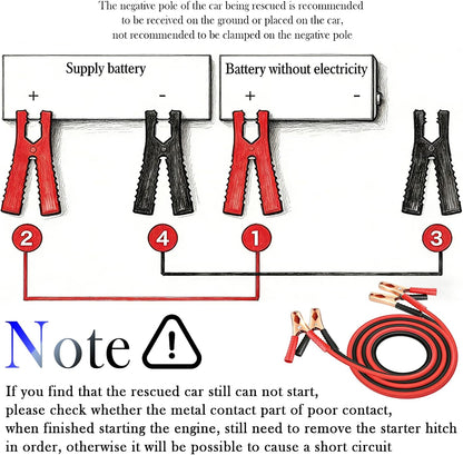 67" Car Jumper Cables Heavy Duty,Jumper Cables for Car Battery Clamps for Emergency Roadside Power Supply,Universal Alligator Clips Jumpers Cable for Cars,SUVs,Trucks