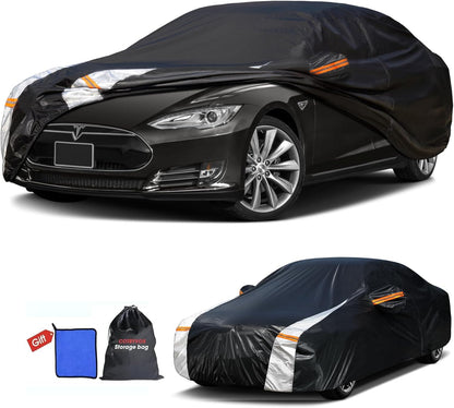 Large SUV Car Cover for Chevy Suburban 100% Waterproof All Weather, Heavy Duty Outdoor Full Exterior Covers Rain Sun Wind UV Protection. - Colors B