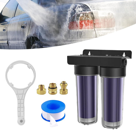 Spotless Water System for Car Wash,Portable Deionized Water Car Wash System - Spotless Shine Without Wiping, Professional Grade Resin Filter for RV, Motorcycle, Boat & Glass