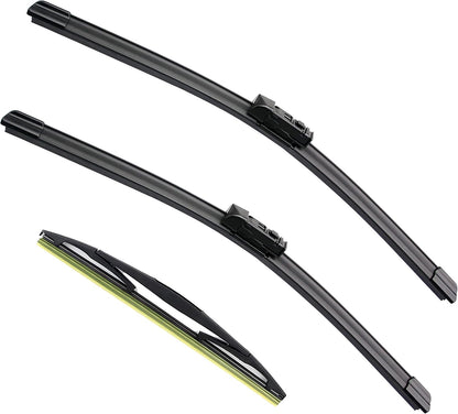 3 Factory Wiper Blade Replacement for Subaru Impreza 2017-2020 2021 2022 2023 Crosstrek 2018-2021 2022 2023 Original Equipment Windshield Wiper Blades Set - 26"/16"/12"(Set of 3) Top Lock - Colors A