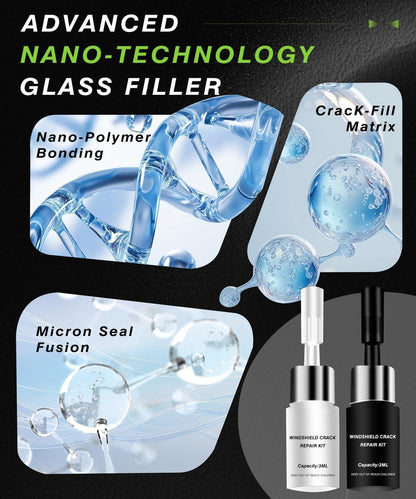 Windshield Chip Repair Kit, Windshield Repair Kit For Chips And Cracks - 2026 Upgrade Windshield Crack Repair Kit, Rock Chip Repair Kit Windshield, Glass Repair Liquid For Cracks And Chips With Curing