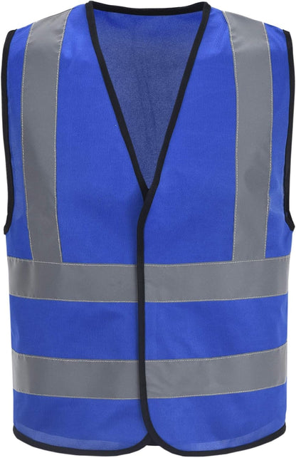 AYKRM 12 colour High visibility viz vest hi vis viz reflective work construction safety vest (XS-8XL) - Colors A