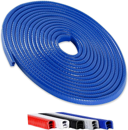 Winfort 33FT(10M) Universal Car Door Edge Protector Guards, No-Glue Required Rubber Seal U Shape Automotive Door Entry Guard, Suitable for Most Cars, SUVs and Trucks (Red)