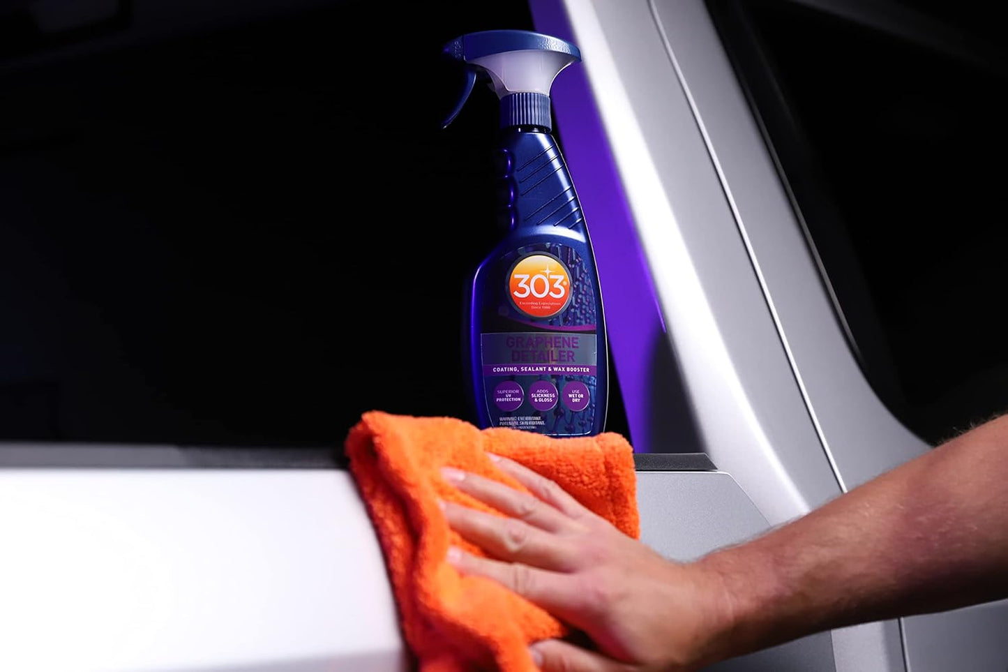 303 Products Graphene Detailer Spray, Quick Detail Spray for Car Exterior – Enhances Gloss & Protection on Paint, Coatings & Wax, Waterless Wash & Drying Aid, 16 oz