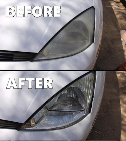 Clear Lights Tech, Headlight Restoration Kit - Headlight Cleaner 3-Wipe System, Restores Clarity, Removes Yellowing & Oxidation, Improves Nighttime Driving Safety, Long Lasting UV Protection.